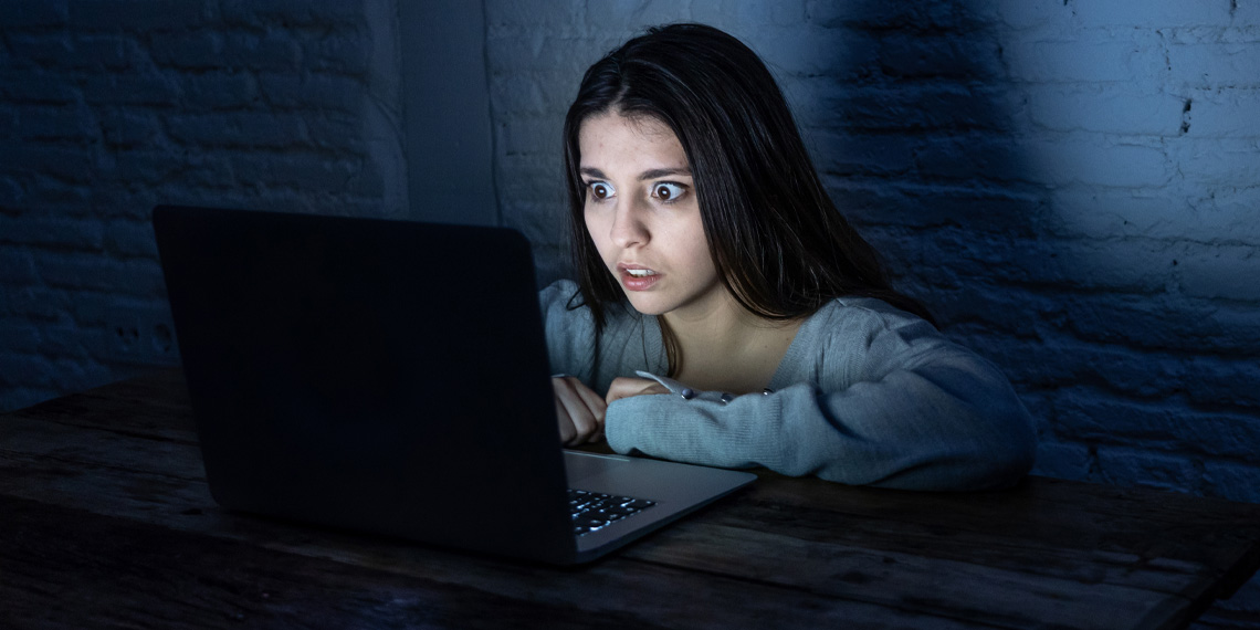 Woman Watching Porn Video