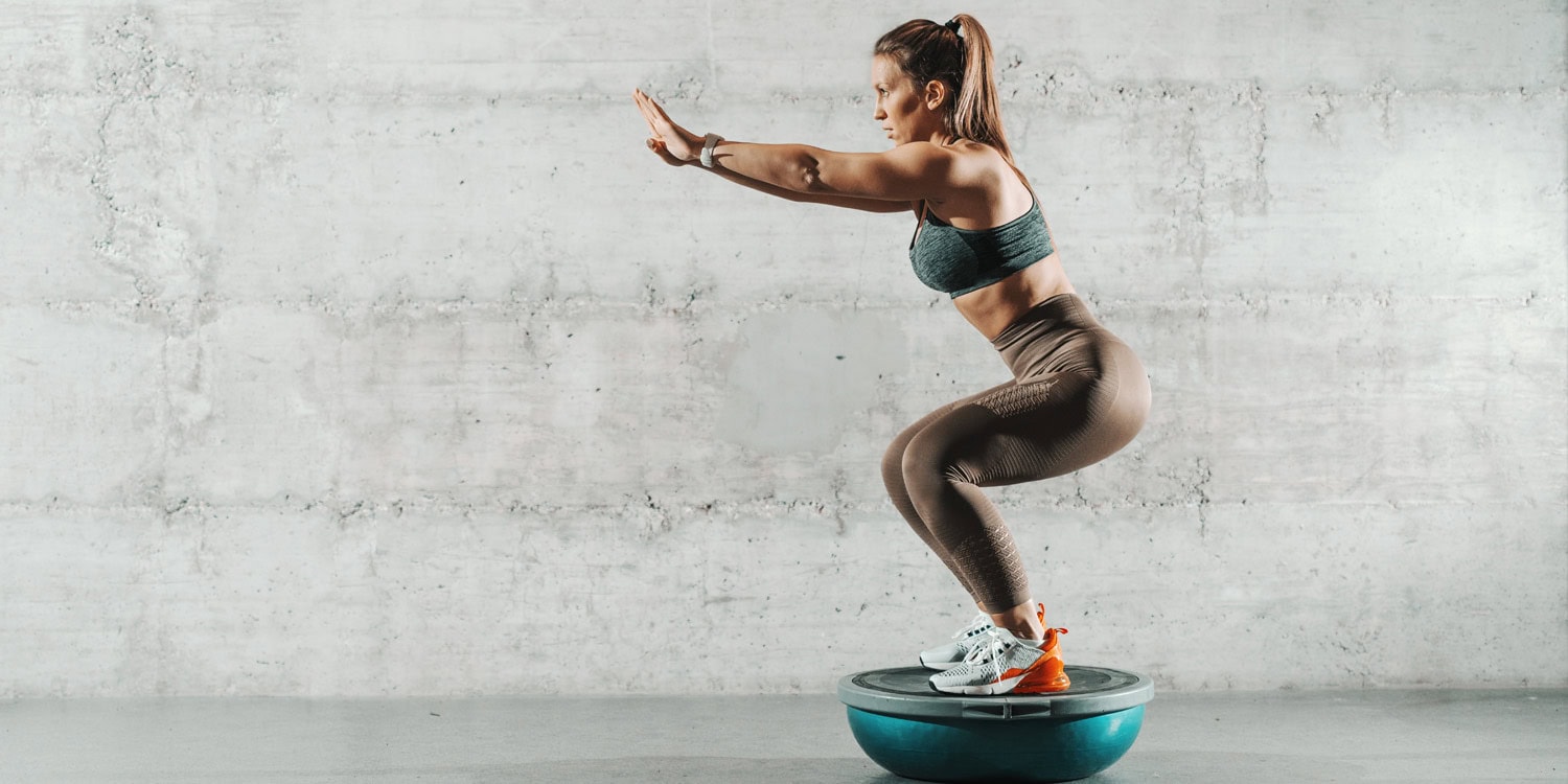 Squats on unstable surfaces push your brain as well as your body 