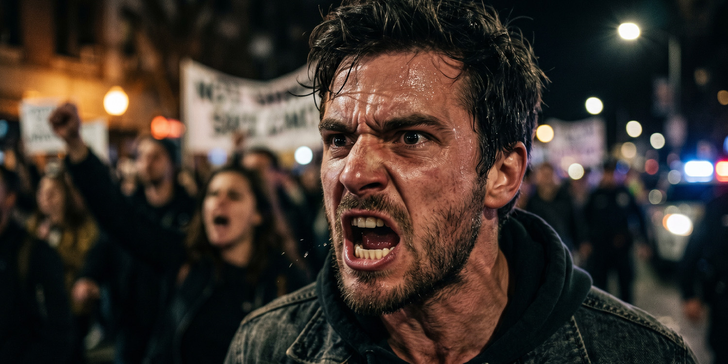 Young men use moral outrage to claim status in political debates