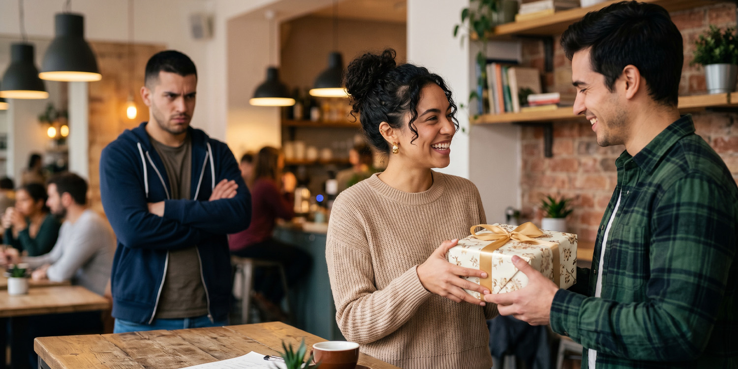 Both men and women experience intense jealousy when a romantic partner actively gives resources to a stranger. New research indicates that our emotional alarm systems react much stronger to a partner giving rather than receiving attention.